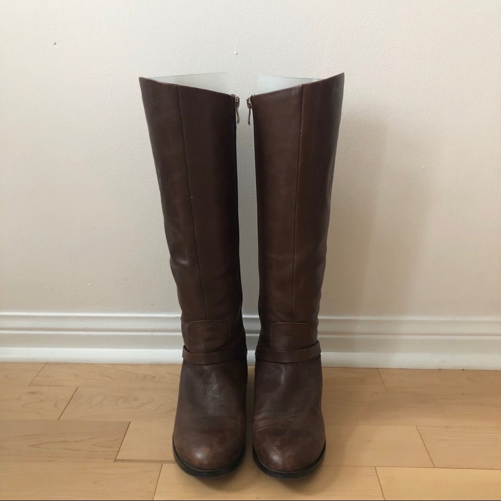 Brown Leather Riding Boots - Picture 2 of 16